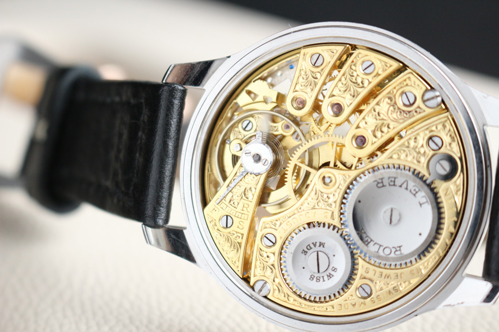1920年代 ロレックス懐中時計ムーブメント使用 カスタム時計 フリー 
