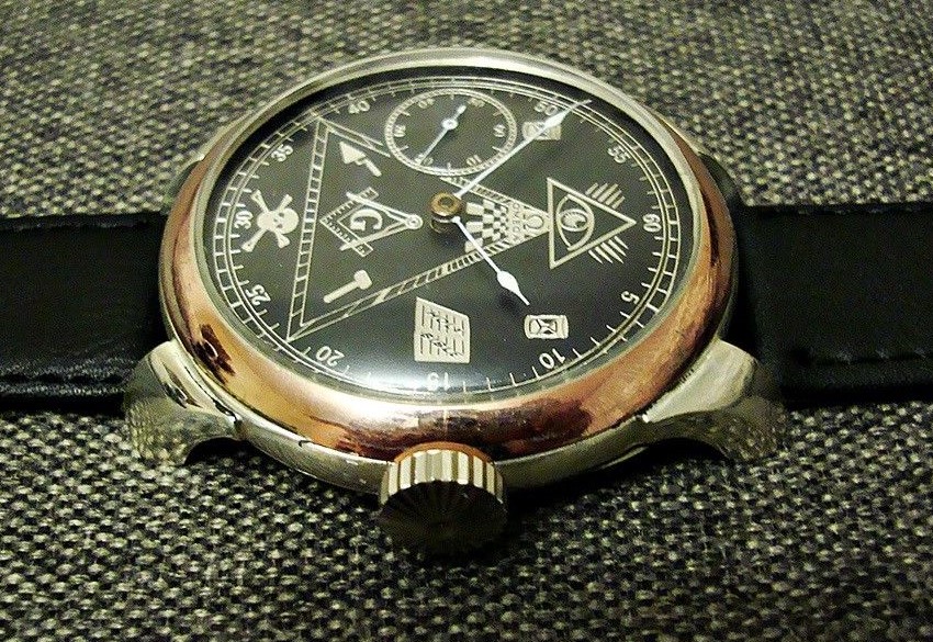 1920年代 銀無垢ケース！オメガ懐中時計ムーブメント カスタム時計 